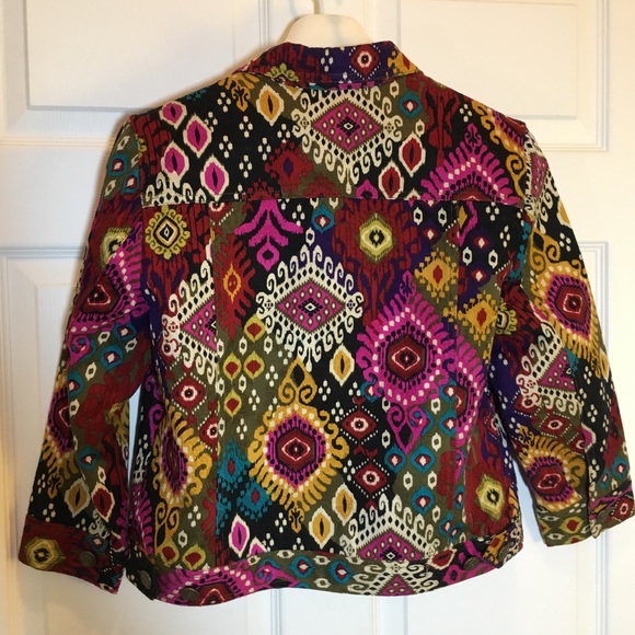 Ruby Road Petite Colorful Jacket Size 10P - Picture 4 of 7